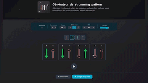 Générateur de strumming pattern - Demo