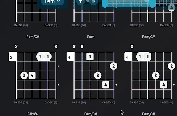 Chord Shape Editor en action