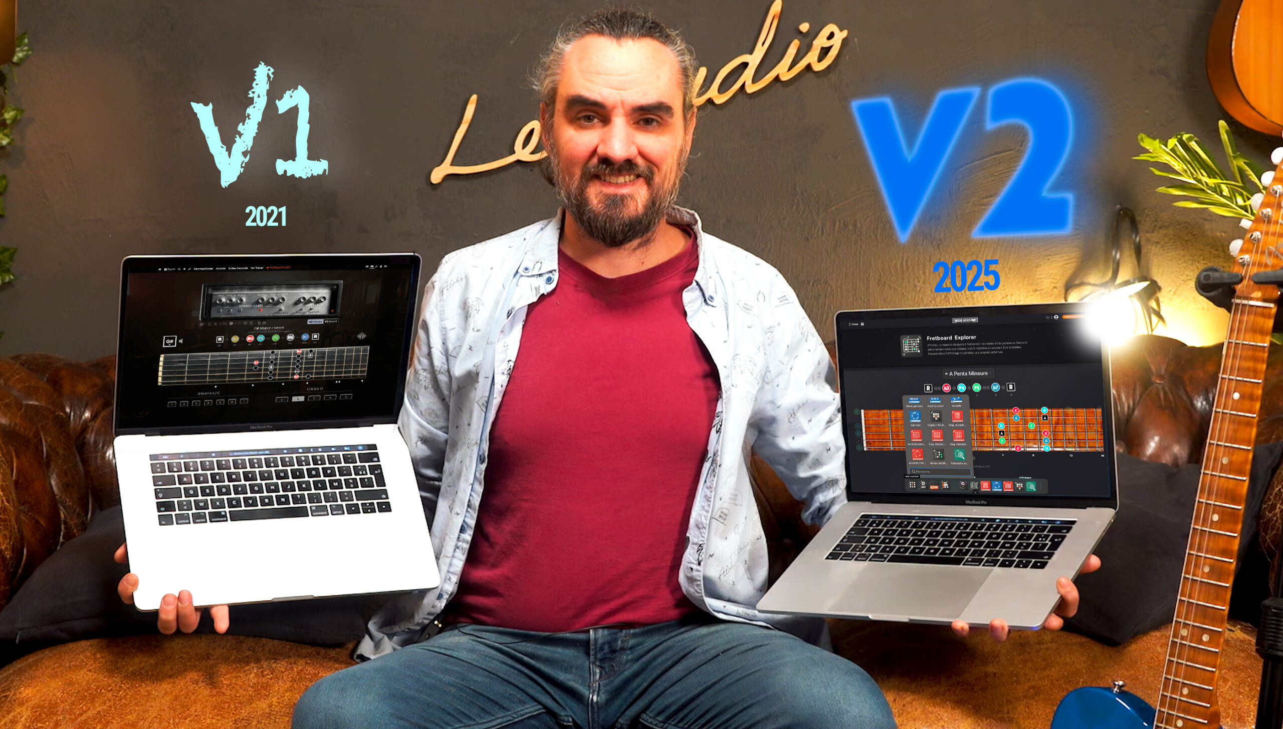 Nico dans son studio